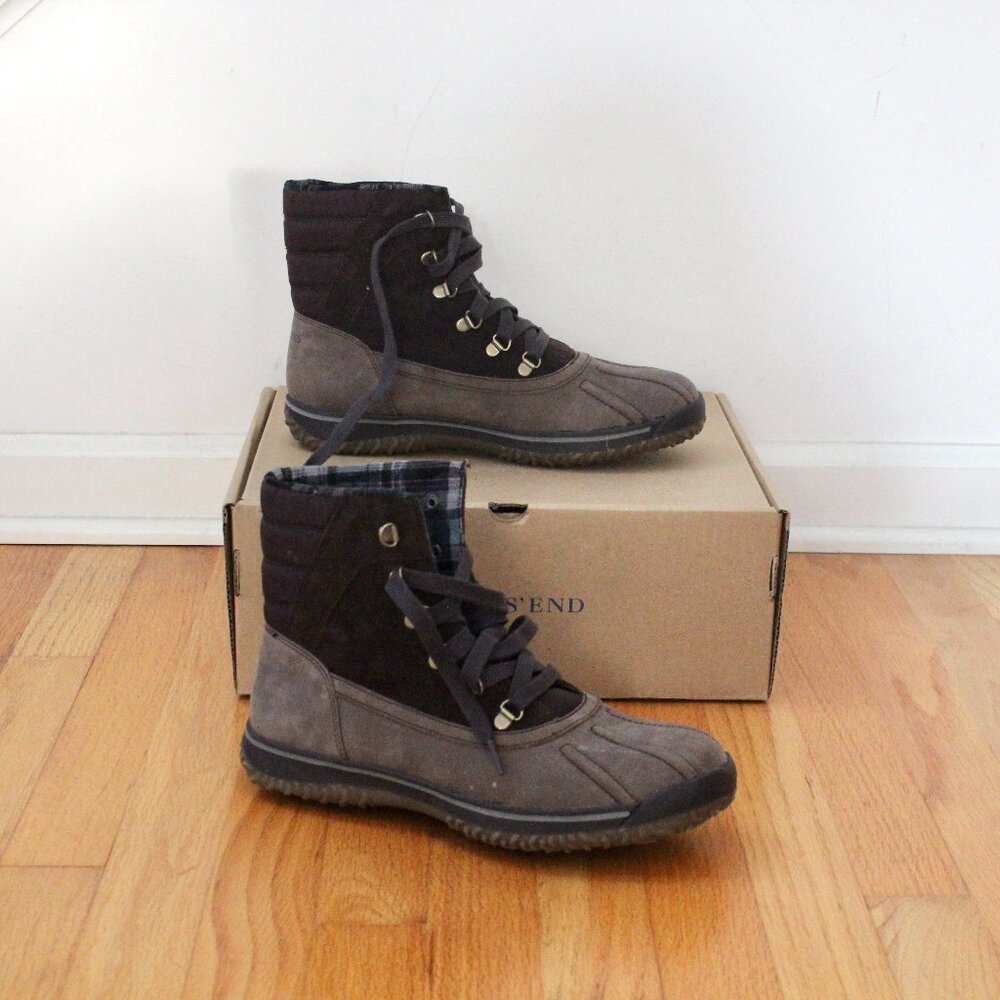 Lands' End Men's Brown Lace Up Boots
